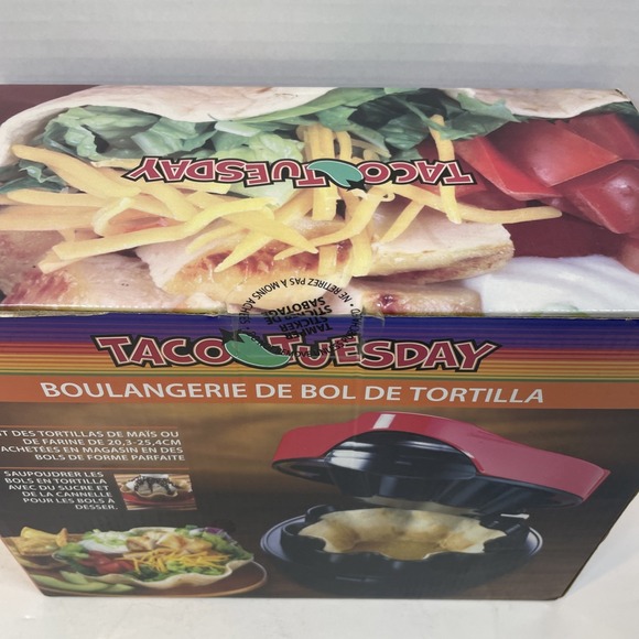 Taco Tuesday New Tortilla Bowl Maker For Baked Taco Bowls and Tostadas - Picture 5 of 6